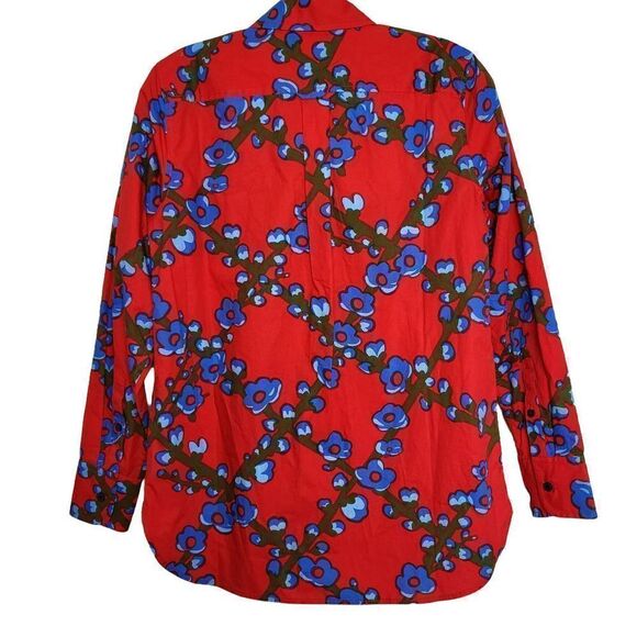 J.Crew Collection Classic-fit Button Down Shirt in Lattice Floral Size 0 - Picture 9 of 11